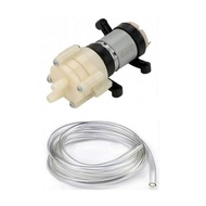 R385 DC 12V Pneumatic Diaphragm Water Pump 385 Motor Watering System Tube 6mm