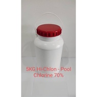 Chlorine Powder 70% For Swimming Pool - Klorin Serbuk 70% - 5KG Hi-Chlon