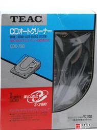 少見全新日本原裝TEAC光盤清洗機CD盤干濕兩用可收藏電源電池供電