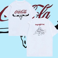 💜 ดื่มโคคาโคล่าคาราบาวเสื้อยืดสีขาว Coca Cola X Carabao T-shirt