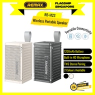 REMAX RB-M23 Wireless Portable Speaker Container Design Bluetooth-Compatible Stereo Loudspeaker