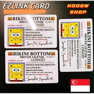 🇸🇬 4.4 SPONGEBOB EZLINK CARD STICKER / PATRICK STAR / SPONGE BOB DRIVE LICENSE / SPONGEBOB BEST GIFT KEYCHAIN ATM CARD
