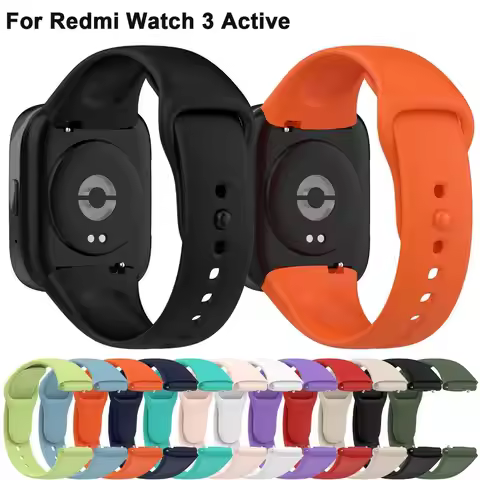 1PC Silicone Strap For Redmi Watch 3 Active Smart Watch Replacement Sport Bracelet Wristband for Red