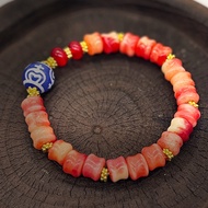 Budala Palace Series [Tibetan Biography] {Fire Festival · Blood Shouheng Chain} Aquarius Dzi Beads D