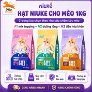 Genuine NIUKE cat food 1kg - 3 lines A1 Mix Topping, A2 Hair Care, A3 Healthy Digestion