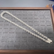 Zhu Dafu Jewelry Men's Sterling Silver Necklace Civilization and Military Necklace Pure Silver 999 S