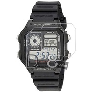 (Bukan Jam) [2pcs] Casio AE-1200 / AE-1300WH / WS-1600H Watch Screen Protector (Not Tempered Glass)