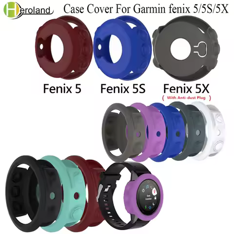 Silicone Case Cover For Garmin fenix 5/5S/5X Wristband Bracelet Protector Shell for Garmin Fenix 5x 