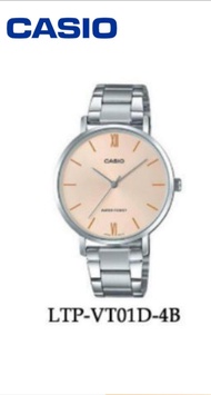 Casio แท้ รุ่น LTP-VT01D-1B นาฬิกาผู้หญิง (ส่งฟรี)