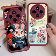 Wine Red Case for Xiaomi Redmi 14C Note 9 POCO C75 M2 Z-8 Zootopia
