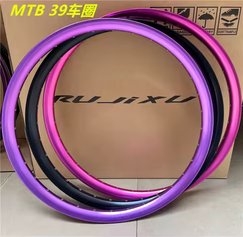 RUJIXU Mountain Rim, MTB Bicycle Rims, AM, Fr, Dh, 32H, 27.5 ", 26"