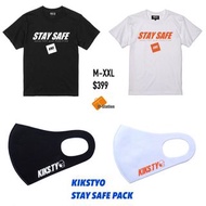 預訂 KIKSTYO 新作 🇯🇵 STAY SAFE PACK TEE + MASK set