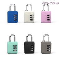 DELMER13P Suitcase Combination Lock, Anti-theft 3 Dial Digit Mini Password Padlock, Portable Securit