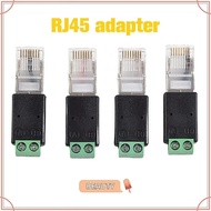 TOPBEAUTYMY RJ45 Terminal Adapter, 2PIN Terminal  Adapter RJ45 to RS485 Converter, Splitter RJ45 Mal