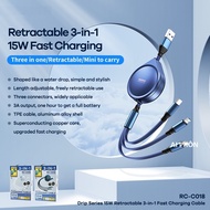 Remax RC-C018 3in1 Max 15W/ Remax RC-C033 Fast Charging Cable 15W/ RC-C029 Fast 66w. LMS