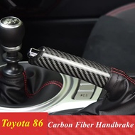 For Toyota 86 Car Handbrake Grips Cover Genuine Carbon Fiber Interior Accessories