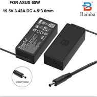 Bamba charger 19V-3.42A (Small needle tip) for Asus Pu401, P1440, P5430, MSI Laptops...