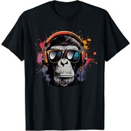 DJ Monkey T-Shirt with Sunglasses and DJ Monkey Headphones
