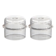 2pcs Clear Blender Jar Lid Removable and Durable Blender Jar Cover for Vorwerk Thermomix TM31/5/6 Measuring Cup Lid