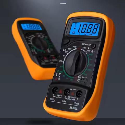 Digital Multimeter Portable High-Precision Digital Display Multimeter with Backlight Electrician Mul