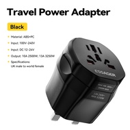Essager เครื่องแปลงหัวเปลี่ยนสายชาร์จ10A ยูโร2500W แบบอังกฤษ13A 3250W การปฏิวัติอังกฤษแบบยุโรปหัวเปล
