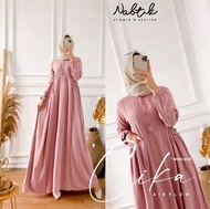 Gamis Cika Model Baru Bahan Crinkle Airflow Premium//Gamis terbaru 2023 kekinian