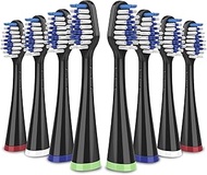 Replacement Toothbrush Heads for Waterpik Complete Care 5.0/9.0 (CC-01/WP-862), STRB-8WB, (8-Pack, B
