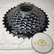 gir freewheel sprocket 8 speed drat ulir OXO 13-34T megarange