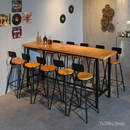 Bar Counter Chair Combination Bar Counter Wall-Mounted High Table Solid Wood Bar Counter Modern Hous