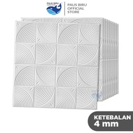 Paus Biru - Wallpaper 3D Foam / Wallpaper Dinding 3D Motif Foam