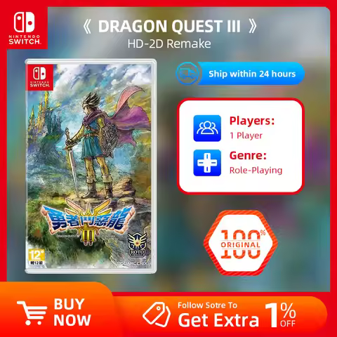 Nintendo Switch DRAGON QUEST 3 III HD-2D Remake -Support TV Tabletop Handheld for Switch OLED Lite G