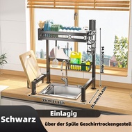 new Dish Rack Over Sink Kitchen Above Sink Shelf Dish Drying Rack Large Capacity 55CM Single Layer/D