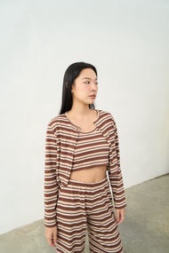 picht Balance Stripe Cardigan เสื้อคาร์ดิแกนแขนยาวลายทาง