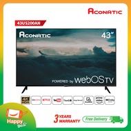 [2023 New WebOS TV] Aconatic WebOS TV 4K UHD HDR Smart TV สมาร์ททีวี WebOS ขนาด 43 นิ้ว รุ่น 43US200