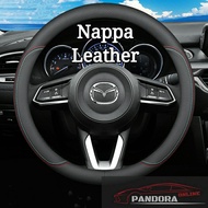 [PRE-ORDER] Mazda CX3 CX30 CX5 CX50 CX7 CX8 CX9 Mazda 2 Mazda 3 Mazda 6 BT50 MX50 MX30 Biante Nappa Leather Steering Cover Protection Steering Material Nappa Car Accessories (ETA: 2023-07-30)