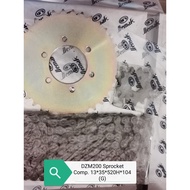 Demak DZM200 Sprocket Set