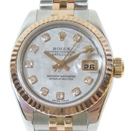 ROLEX Datejust 26mm 18K玫瑰金/不鏽鋼手錶自動機芯銀色