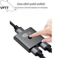 VFTT HDMI Switch, 4K@120HZ High-definition HDMI Splitter, Professional Two-In One-Out Bidirectional 