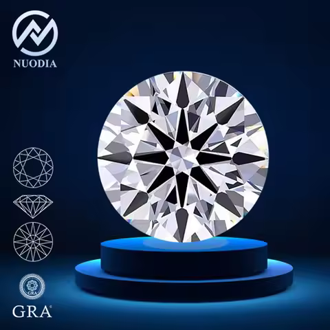Whtie Pure D Colorless Moissanite Stone 3EX Excellent Round Diamond Cut 0.1-20.0ct Pass Diamond Test