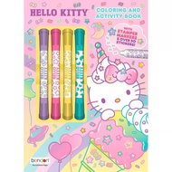 COLORING BOOK & HELLO KITTY ACTIVITY – MARK PEN + STICKER INCLUDED