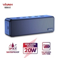 VIVAN VS20 Ultra Bass Speaker Bluetooth 5.0 Waterproof IPX7 20W