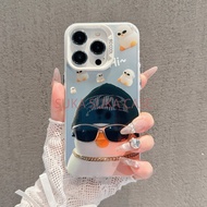 Cute Duck Case + Bracelet iphone 15 14 13 11 12 Pro Max 6 6 6s 8 7 14 Plus X XR XS Max 7Plus 8Plus S