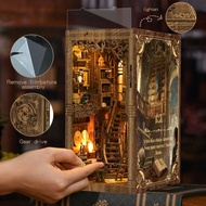 Manufacturer Assembled Library Education Puzzle Book Nook Home Decoration Wooden Book Nook for Educa
