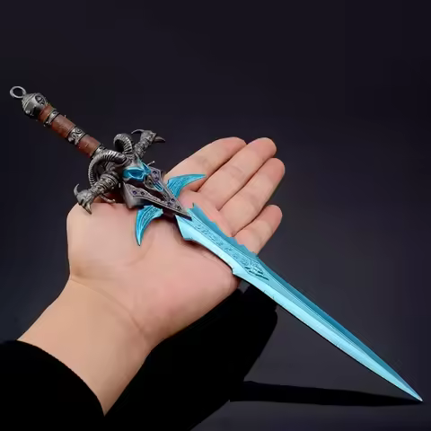 30cm World of Warcraft Weapon Frostmourne Nerzhul The Lich King Metal Game Katana Samurai Sword Peri