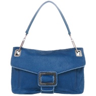 Roger Vivier Pilgrim 藍色小牛皮單肩包 1631 [二手] ROGER VIVIER