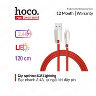 Cáp Sạc Nhanh Lightning Hoco U79/U35 Tự ngắt cho iPhone/iPad tự ngắt khi pin đầy  Chống Chai Pin iPh