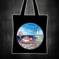 KRABBY FOUND SOMETHING SHINY (POKEMON) Printed tote bag canvas