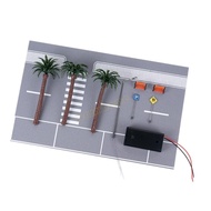 WMH City Road Set Miniature Road Layout 1 64 Scale Road Landscape Accessory Kits