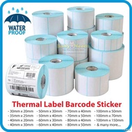 ♙Thermal Sticker Label Barcode Paper Printer Roll A6 20 x 25 30 35 40 50 60 70 80 100 150