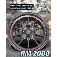 NEW RIM ADVANTI N663 15 INCH FOR AXIA MYVI ALZA SAGA BLM WIRA CITY JAZZ VIOS YARIS